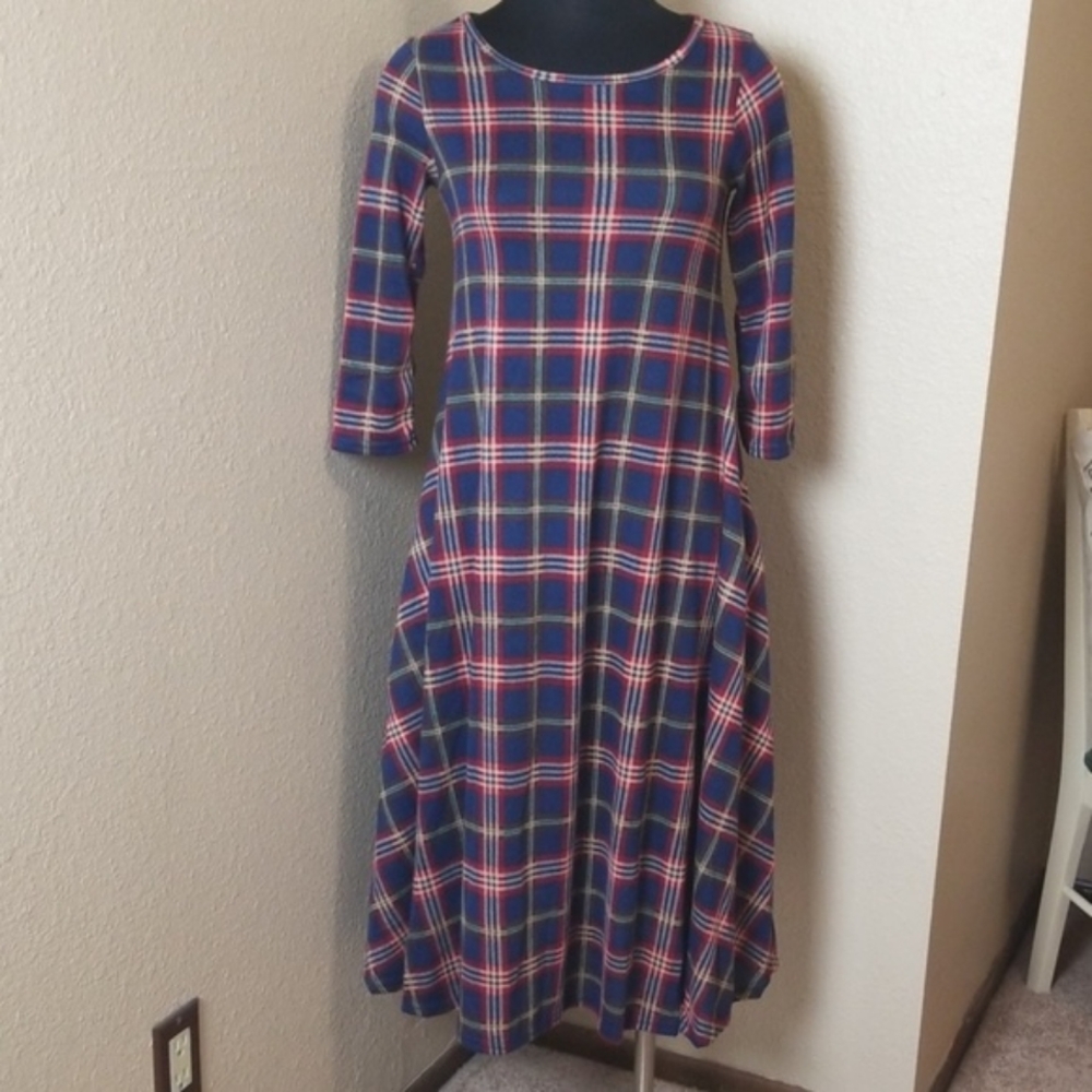 Sign Here Signature Clothing Plaid Dress